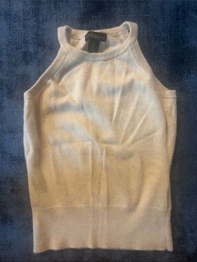 House of Harlow Cashmere Halter Knit Tank Top